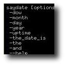Saydate speaks the date